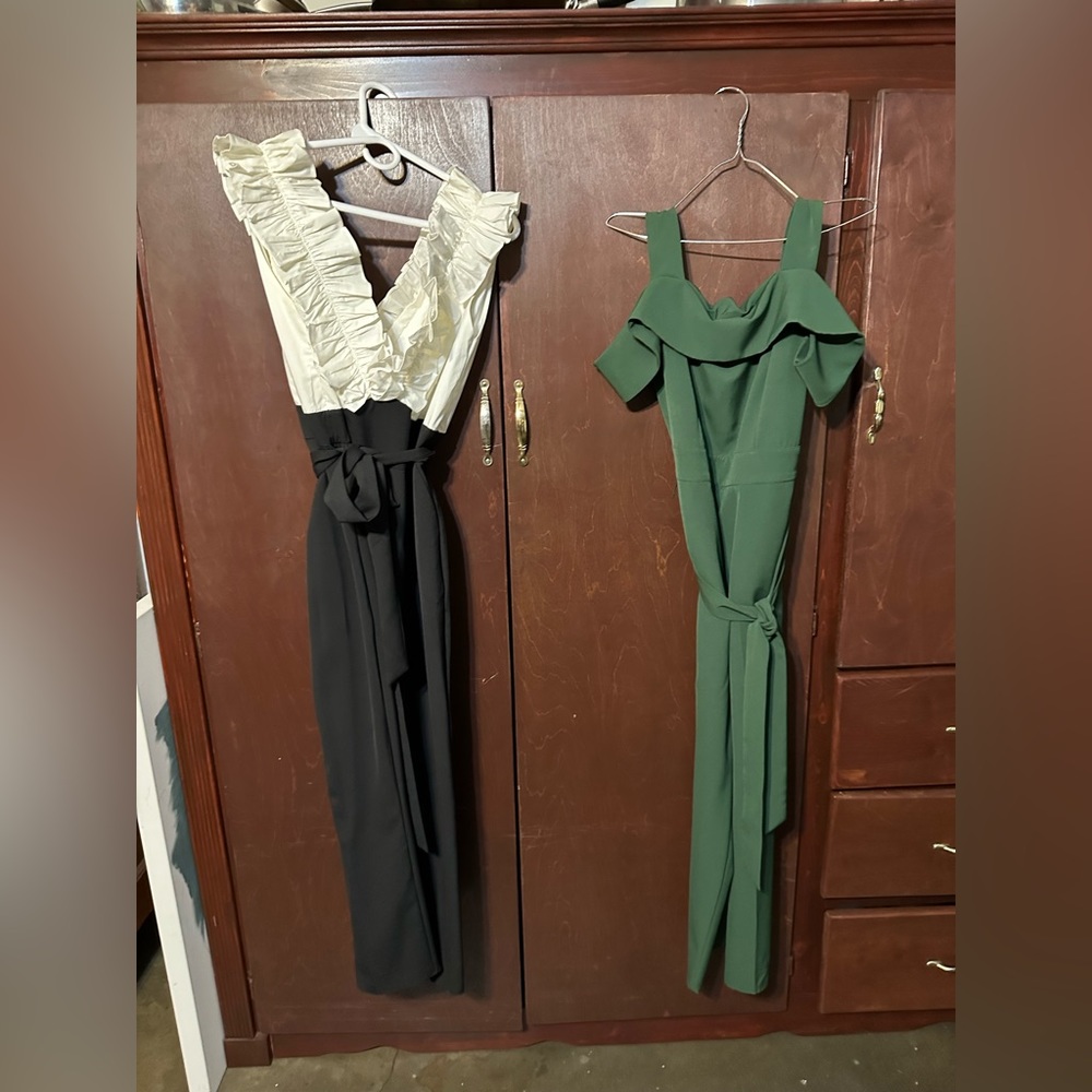 These are 2 beautiful women’s size L formal jumpsuit’s
